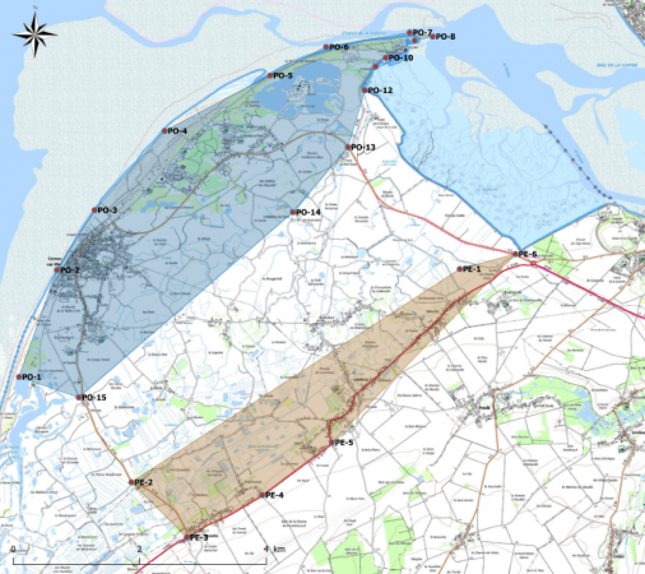 Carte de la zone spéciale de carrières de Cayeux-sur-Mer