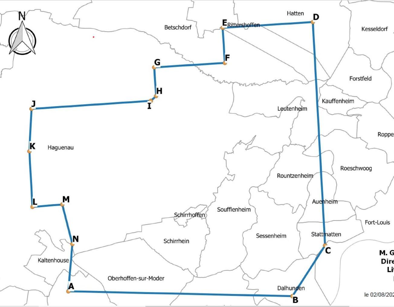 Communes concernées par la demande