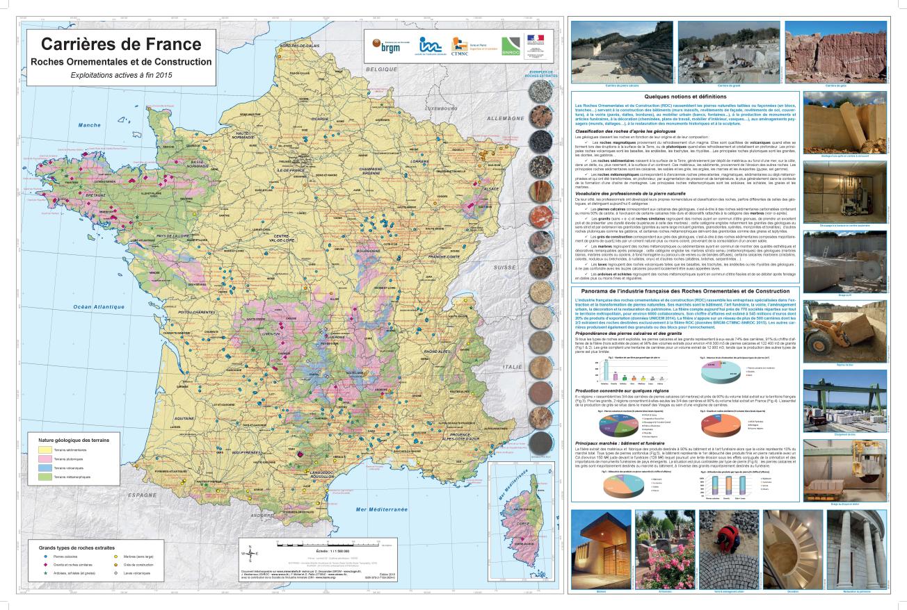 Carrières de roches ornementales et de construction