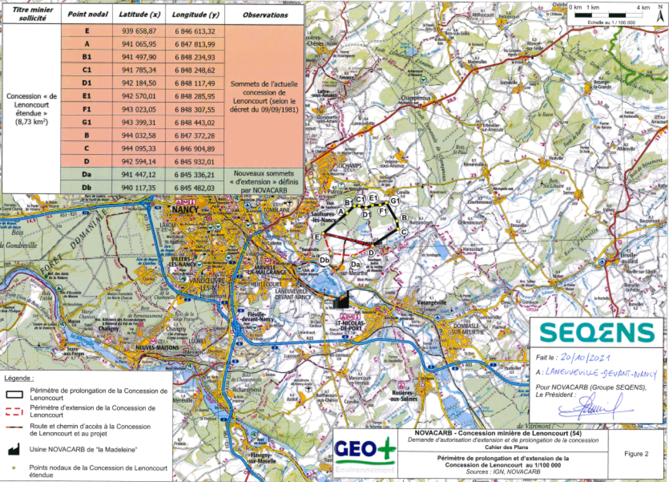 concession de Lenoncourt étendue - Périmètre