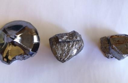 Différentes formes de silicium métal