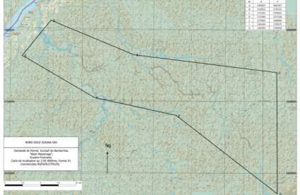 Carte demande de PER West Wayamaga