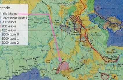 Octroi d’un permis exclusif de recherches de mines d’or dit « Permis de Bélizon » (Guyane) à la société AMAZONE GOLD
