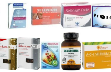 Compléments alimentaires au sélénium