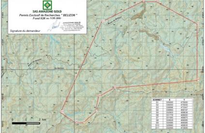 Consultation publique sur la demande de permis exclusif de recherches de mines dit « Permis Bélizon » en Guyane