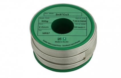 Fil de soudure sans plomb à 97% étain et 3% cuivre