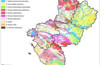 Carte des ressources dans le cadre du SRC des Pays de la Loire, 2021