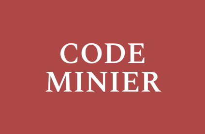 Code minier - Gouvernement Code minier