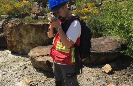 Géologue d'exploration