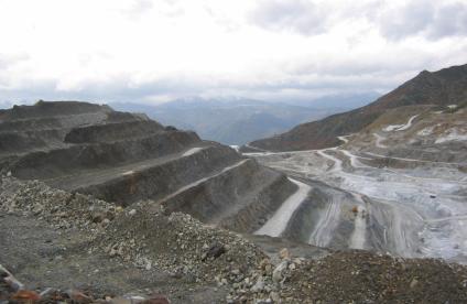 La carrière des Talcs de Luzenac - © BRGM - Patrick Lebret La carrière des Talcs de Luzenac