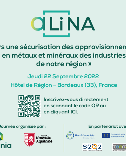 aLina : Vers une sécurisation des approvisionnements en métaux et minéraux des industries de notre région