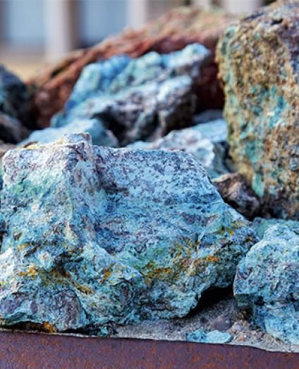 Minerais de cuivre brut