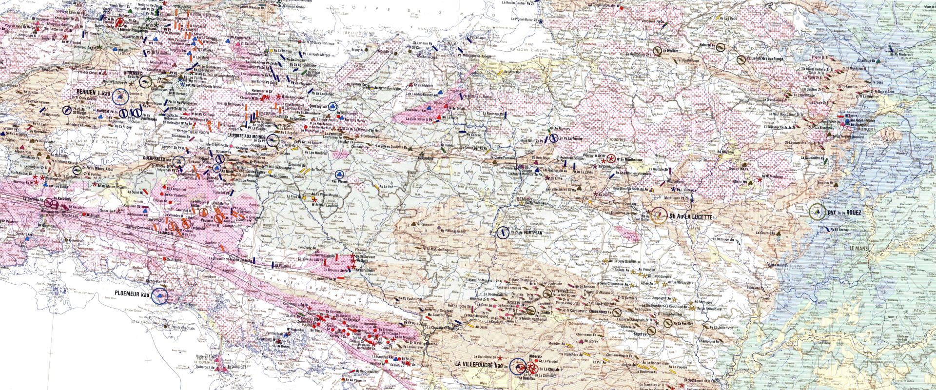 Carte Des Anciennes Mines D Or En France Le potentiel du sous-sol français | MineralInfo