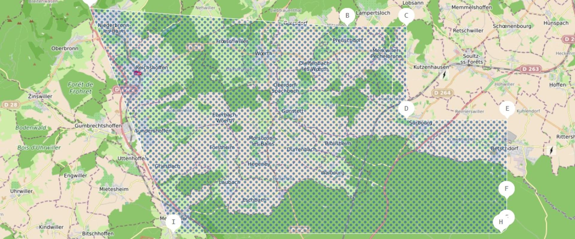 Carte des limites du PER