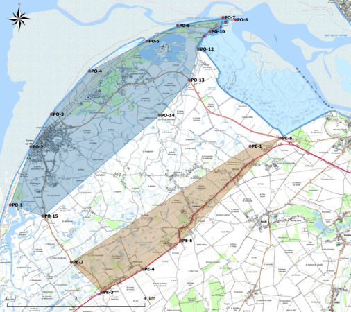Carte de la zone spéciale de carrières de Cayeux-sur-Mer