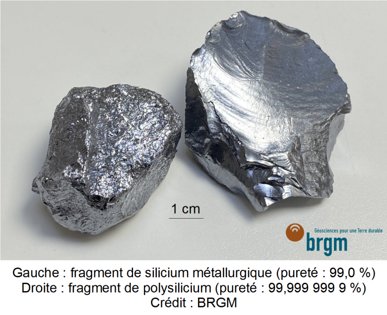 Silicium métallurgique et polysilicium