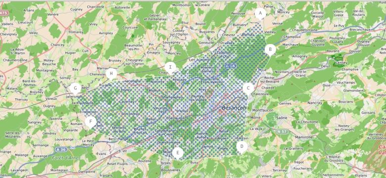 Localisation du permis sollicité - Carte du dossier de demande Localisation du permis sollicité