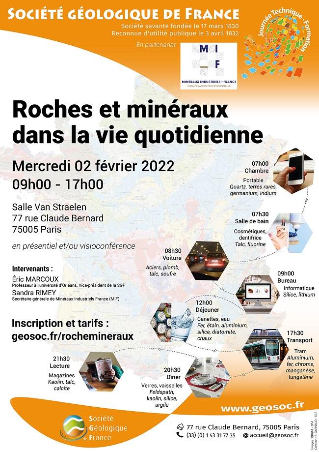 SGF Roches et minéraux dans la vie quotidienne - © SGF SGF Roches et minéraux dans la vie quotidienne