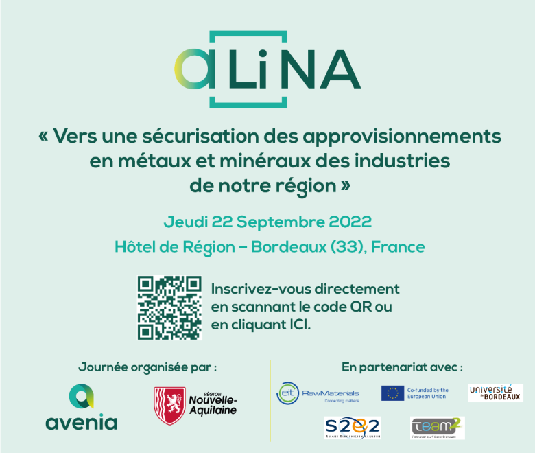 aLina : Vers une sécurisation des approvisionnements en métaux et minéraux des industries de notre région