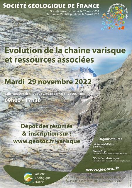 Réunion spécialisée de la SGF : Evolution de la chaîne varisque et ressources associées