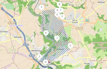Carte de localisation du PER Vinzelle